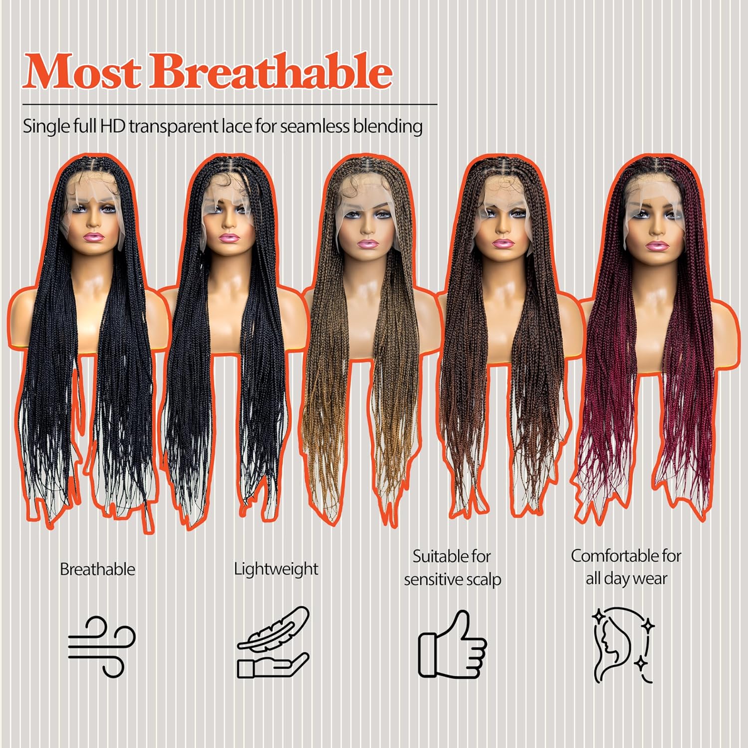 Micro Box Braid Braided Wig